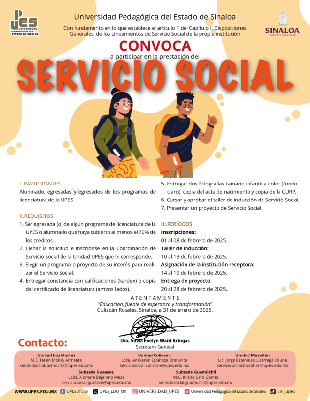 Convocatoria Servicio Social