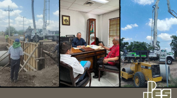 Avances en la construcción del acceso directo al edificio Navolato