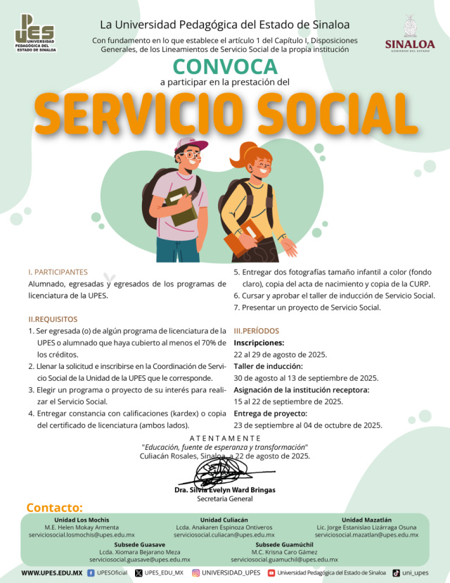 Convocatoria de Servicio Social 2025