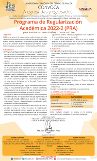 Programa de Regularización Académica 2022-2 (PRA)
