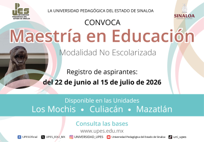 Convocatoria Maestría en Educación junio 2026